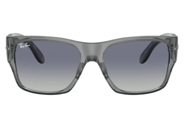 Image of Ray-Ban RJ9287S Wayfarer Nomad Junior Sunglasses - Kids, Transparent Grey Frame, Grey Gradient Blue Lens, 48, RJ9287S-71134L-48