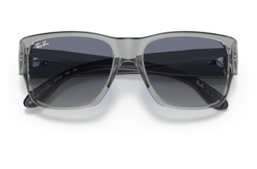 Image of Ray-Ban RJ9287S Wayfarer Nomad Junior Sunglasses - Kids, Transparent Grey Frame, Grey Gradient Blue Lens, 48, RJ9287S-71134L-48