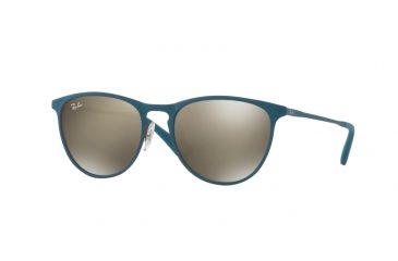 Image of Ray-Ban RJ9538S Sunglasses 253/5A-50 - Rubber Red/torquoise Frame, Mirror Gold Lenses