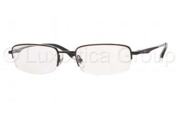 Image of Ray-Ban RX 6133 Eyeglasses Styles - Shiny Black Frame w/Non-Rx 49 mm Diameter Lenses, 2509-4919