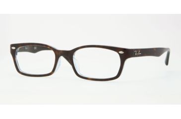 Image of Ray-Ban RX5150F Eyeglass Frames 5023-52 - Top Havana On Tr Azure Frame
