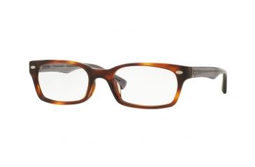 Image of Ray-Ban RX5150F Eyeglass Frames 5607-52 - Striped Havana Frame