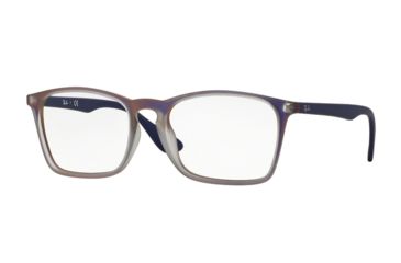 Image of Ray-Ban RX7045F Eyeglass Frames 5486-57 - Violet Iridescent