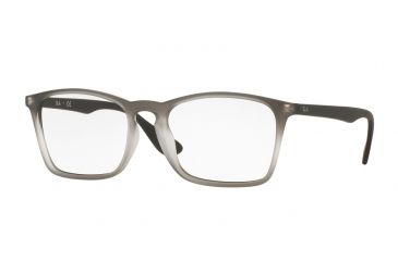 Image of Ray-Ban RX7045F Eyeglass Frames 5602-57 - Grey Gradient Rubber Frame
