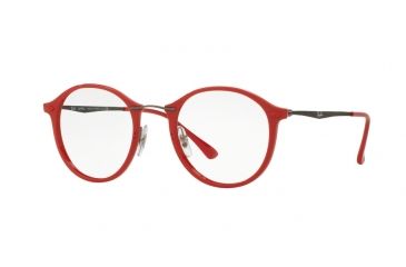 Image of Ray-Ban RX7073 Eyeglass Frames 5619-47 - Shiny Red Frame