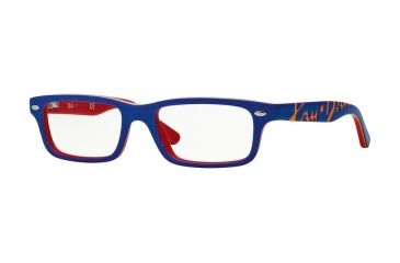Image of Ray-Ban RY1535 Eyeglass Frames 3601-46 - Top Blue On Red Frame