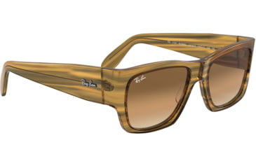 Image of Ray-Ban WAYFARER NOMAD RB2187 Sunglasses 131351-54 - , Clear Gradient Brown Lenses