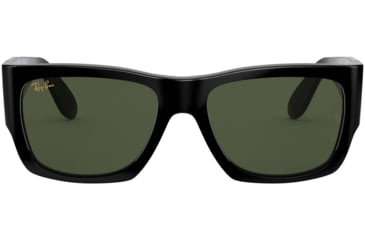 Image of Ray-Ban Wayfarer Nomad RB2187 Sunglasses, Black, G-15 Green, 54, RB2187-901-31-54