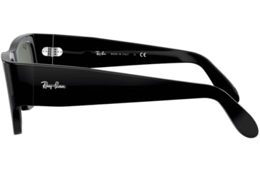 Image of Ray-Ban Wayfarer Nomad RB2187 Sunglasses, Black, G-15 Green, 54, RB2187-901-31-54