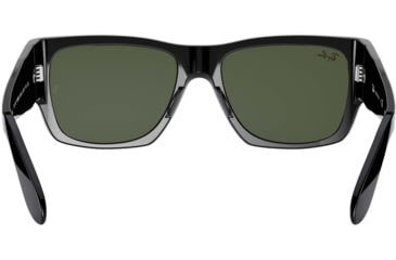 Image of Ray-Ban Wayfarer Nomad RB2187 Sunglasses, Black, G-15 Green, 54, RB2187-901-31-54