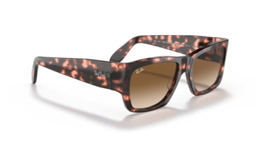 Image of Ray-Ban Wayfarer Nomad RB2187 Sunglasses, Brown Gradient Lenses, Pink Havana, 54, RB2187-133451-54
