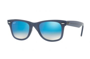 Image of Ray-Ban WAYFARER RB4340 Sunglasses 62324O-50 - Blue Frame, Brown Gradient Brown Mirror Bl Lenses