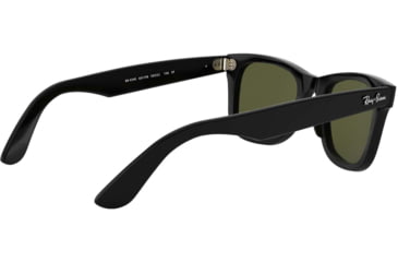 Image of Ray-Ban WAYFARER RB4340 Sunglasses 601/58-50 - Black Frame, Green Polarized Lenses
