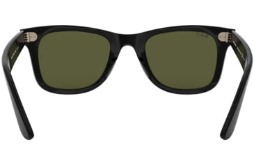 Image of Ray-Ban WAYFARER RB4340 Sunglasses 601/58-50 - Black Frame, Green Polarized Lenses