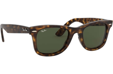 Image of Ray-Ban WAYFARER RB4340 Sunglasses 710-50 - Havana Frame, Green Lenses