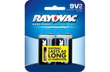 Image of Rayovac A16042J 9V Alkaline 9V 9V 9V Alkaline Stick 2 A1604-2J