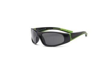 Image of Real Kids Shades Black/Lime Green Double Injection Flex Fit Frame with PC Smoke Lens 4+, Boys 4BOLBKLM