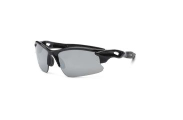 Image of Real Kids Shades Black Sweep Polycarbonate Frame with Blue Mirror Lens 7+, Unisex 7BLZBLK
