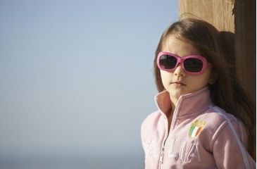 Image of Real Kids Shades Girl's Unbreakable Breeze Sunglasses, Pink Frame with Polarized Brown Lens, Youth 7BREPKPKP2