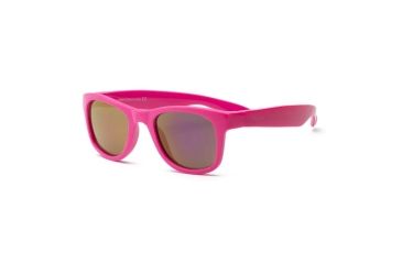 Image of Real Kids Shades Neon Pink Square Flex Fit Frame with Pink Mirror Lens 2+, Girls 2SURNPK