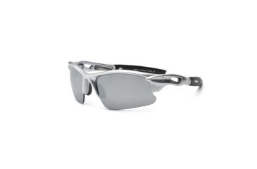 Image of Real Kids Shades Silver Sweep Polycarbonate Frame with Silver Mirror Lens 7+, Unisex 7BLZSLV