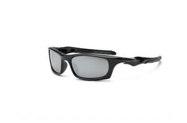 Image of Real Kids Shades Storm Sunglasses, Black Frame with White Blue Mirror Lens, Young Adult 10STOBLK
