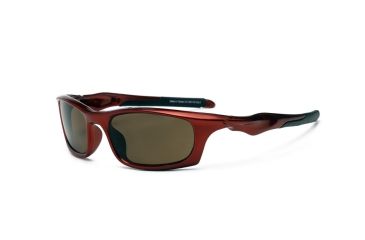 Image of Real Kids Shades Storm Sunglasses, Red Frame with Polarized Brown Lens, Young Adult 10STOREDP2
