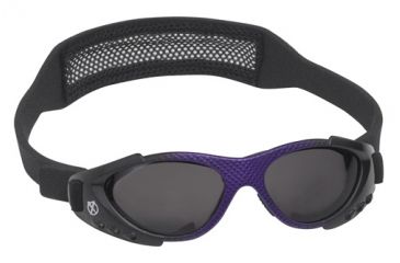 Image of Real Kids Shades Xtreme Sports Sunglasses 3-7 Years - Purple Matte Metallic &amp; Shiny Black w/ Black Mesh Band 37XTRSBLKPURP