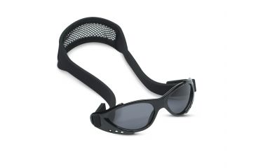 Image of Real Kids Shades Xtreme Sports Sunglasses 3-7 Years - Black w/ Adjustable Band 37XTRSBLACK