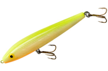 Image of Rebel Lures Rebel Jumpin Minnow Topwater Bait, 3 1/2in, 3/8 oz, Floating, Bone/Chartreuse Back Orange Belly, T1000CB