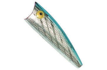 Image of Rebel Lures Rebel P60G1 Pop-R Topwater Bait, 2 1/2in, 1/4 oz, Floating, Silver/Blue, P6003