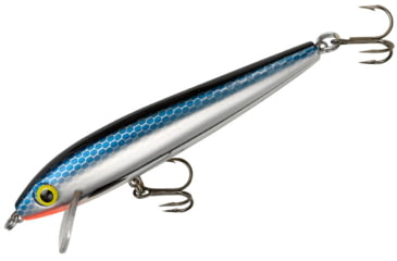 Image of Rebel Lures Rebel Tracdown Minnow 10, Slick Black Minnow, 3-1/2in 3/8 oz, TD10491