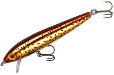 Image of Rebel Lures Rebel Tracdown Minnow 10, Slick Brown Trout, 3-1/2in 3/8 oz, TD10494