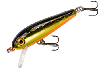 Image of Rebel Lures Rebel Tracdown Minnow 49, Slick Gold Minnow, 1-5/8in 3/32 oz, TD49495