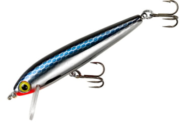 Image of Rebel Lures Rebel Tracdown Minnow 50, Slick Black Minnow, 2-1/2in 5/32 oz, TD50491