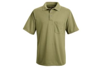 Image of Red Kap Performance Knit Polyester Solid Shirt, Men, Khaki, SSXXL SK02KHSSXXL