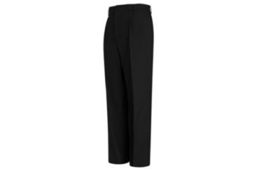 Image of Red Kap Pleated Brushed Twill Slack, Men, Black, 2836U PT38BK2836U