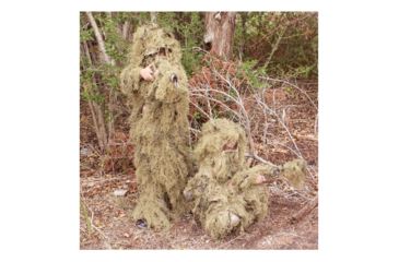 Image of Red Rock Outdoor Gear 5-Piece Youth Ghillie Suit Woodland, Desert, Large, 70916YL