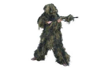 Image of Red Rock Outdoor Gear 5 Piece Ghillie Suit, Woodland, Youth Medium 70915YM