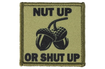 Image of Red Rock Outdoor Gear Morale Patch, Nut Up Or Shut Up, 97-092