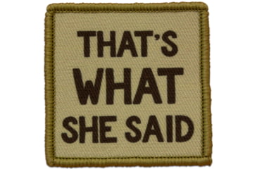 Image of Red Rock Outdoor Gear Morale Patch, That's What She Said, 97-048