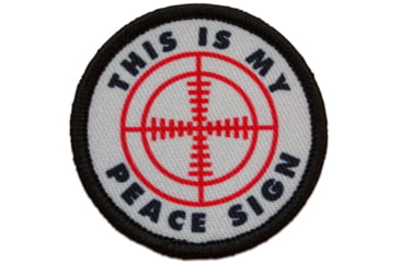 Image of Red Rock Outdoor Gear Morale Patch, This Is My Peace Sign, 97-059
