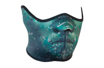Image of Red Rock Outdoor Gear Neoprene Half-Face Mask, Green/Black Camo, 70-2005-04