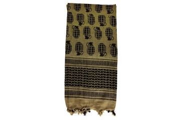 Image of Red Rock Outdoor Gear Shemagh Head Wrap, Grenade Khaki/Black, 70-31