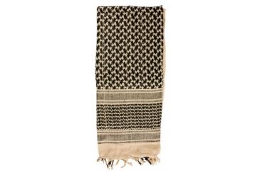 Image of Red Rock Outdoor Gear Shemagh Head Wrap, Khaki/Black, 70-02