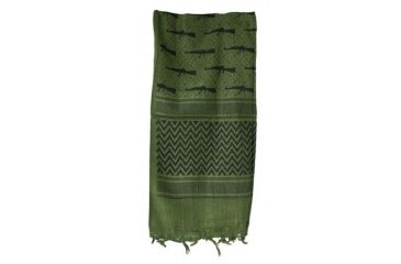 Image of Red Rock Outdoor Gear Shemagh Head Wrap, M16 Rifle OD/Black, 70-15