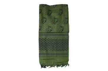 Image of Red Rock Outdoor Gear Shemagh Head Wrap, Wild Hog OD/Black, 70-09