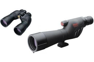 Image of Redfield Rampage 20-60x60mm Spotting Scope Kit w/ Leupold Rogue 10x50mm Black Binocular 65555