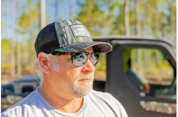 Image of Redfin Polarized Tybee Sunglasses, Black Tortoise Frame, Shad Mirror Polarized Lens, One Size, 1102