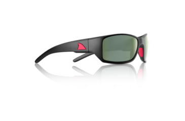 Image of Redfin Polarized Wassaw Sunglasses, MBlack Frame, Shallow Mirror Polarized Lens, One Size, 1303